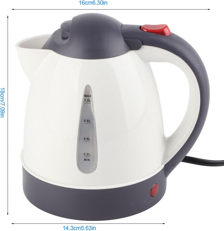Wasserkocher 24V für LKW, 1000ml Wasserkocher Auto Tragbare Reisewasserkocher Schneller Warmwasserbe