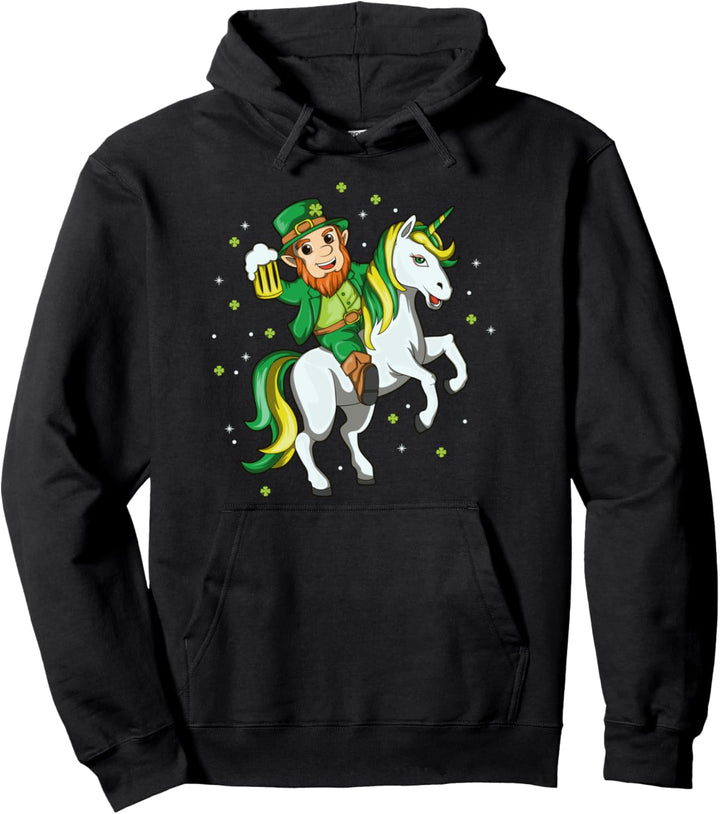 Lepricorn Irisches Einhorn St. Patrick's Day Geschenk Kobold Pullover Hoodie