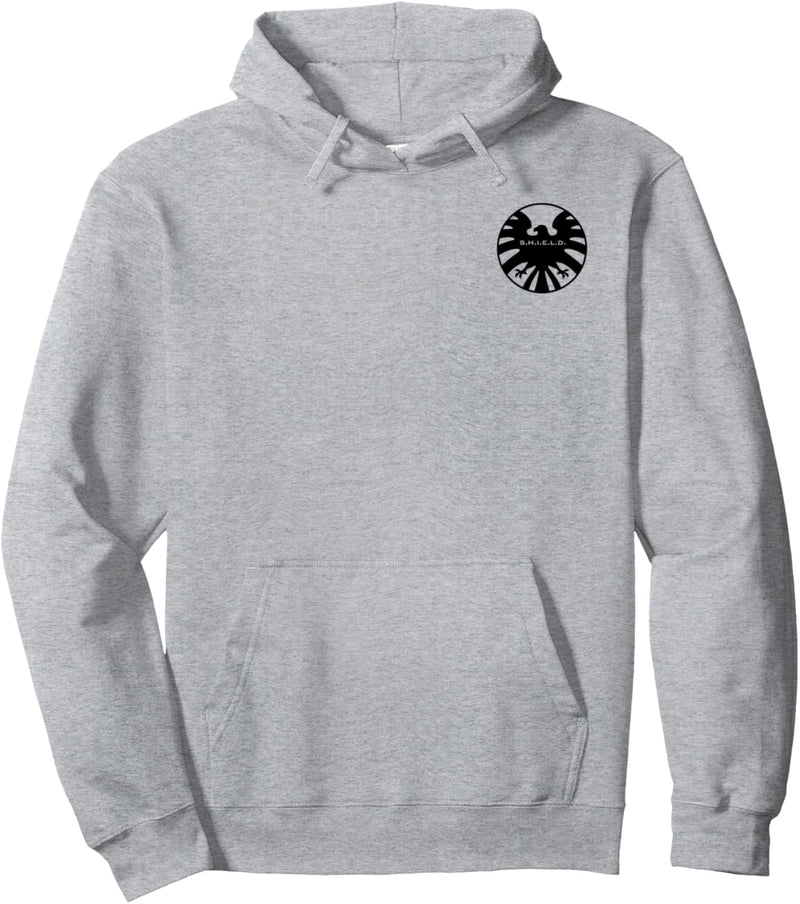 Marvel Agents of S.H.I.E.L.D. Black Out Eagle Badge Pullover Hoodie