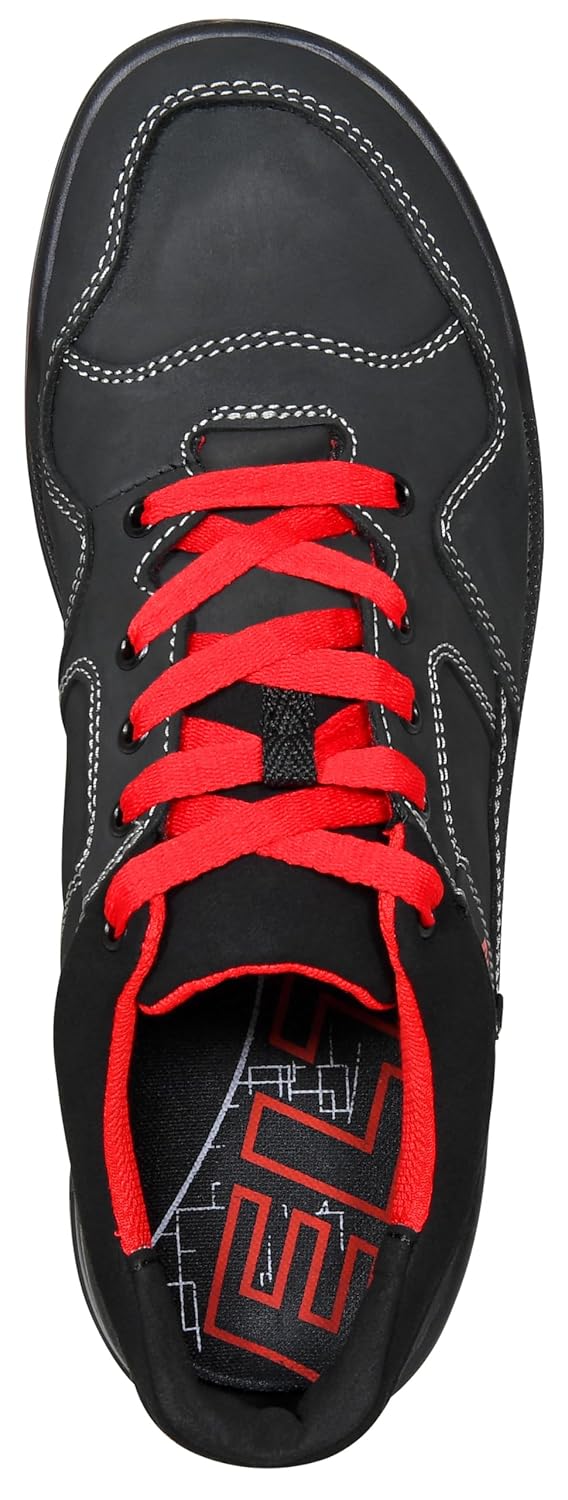 ELTEN Sicherheitsschuhe MAVERICK black-red Low ESD S3, Damen und Herren, Leder, Stahlkappe, leicht,