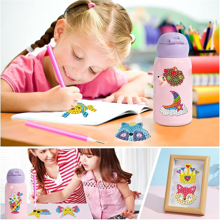 CAYUDEN Diamant Aufkleber, 60pcs 5D Diamant Painting Stickers Bilder Kinder DIY Diamond Painting Sti