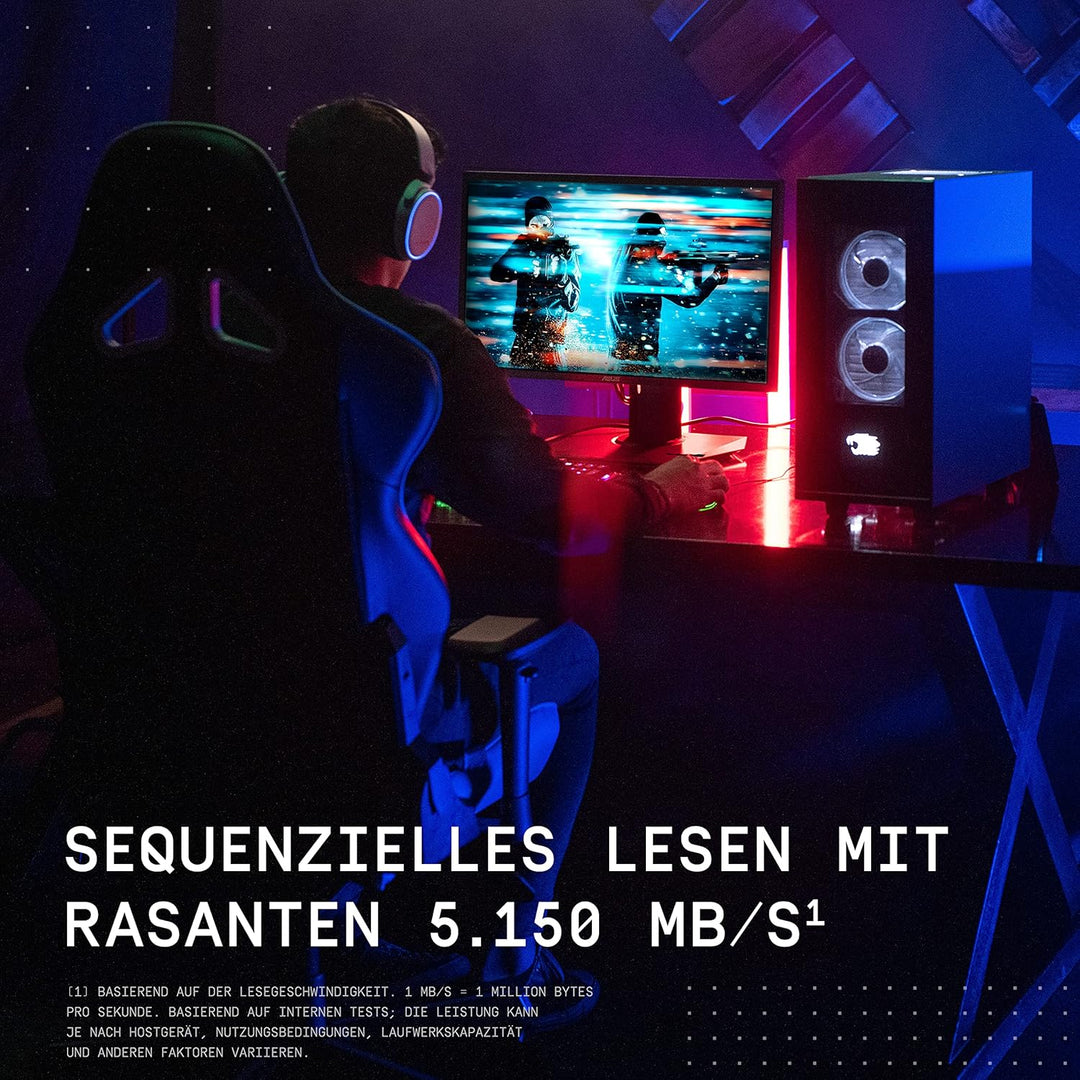WD_BLACK SN770 NVMe SSD 2 TB (High-Performance, Gaming, PCIe Gen4, M.2 2280, Lesen 5.150 MB/s, Schre