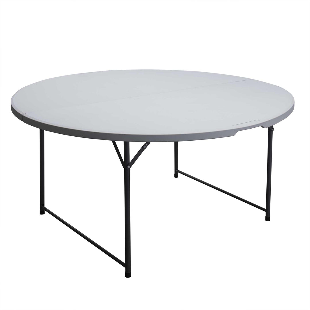 WERKA PRO Runder Klapptisch Ø150 x 74 cm weiss, weiss