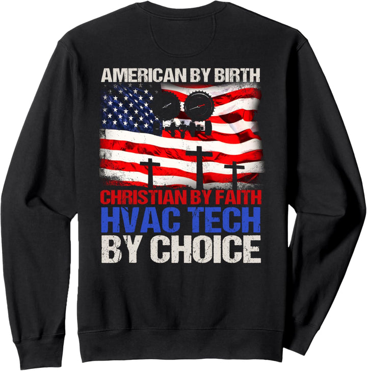 HVAC Technician Gifts Design On Back Of Clothing Sweatshirt