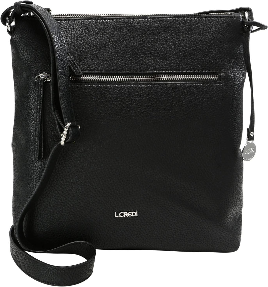 L.Credi Damen New Orleans Umhängetasche Schwarz (Schwarz)