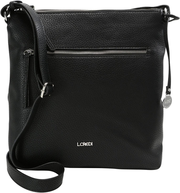 L.Credi Damen New Orleans Umhängetasche Schwarz (Schwarz)