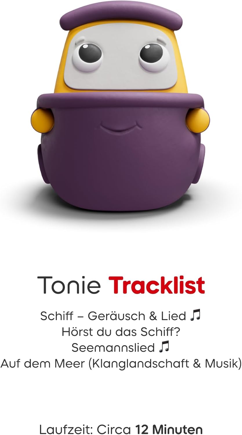 tonies Hörfigur für Toniebox, My First Reise Set, Fahrzeuge entdecken für Kinder ab 1 Jahr, Spielzei