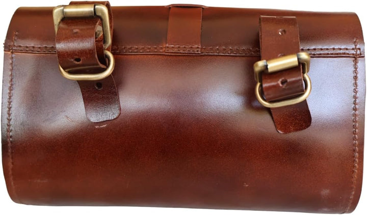 american blue Damen- und Herren-Leder-Satteltasche, Fahrrad-Zubehörtasche, Vintage-Tasche (Utility),