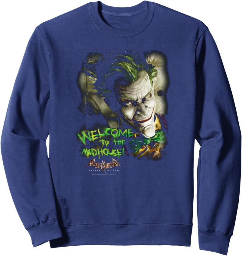 Batman: Arkham Asylum Joker Welcome to the Madhouse Sweatshirt