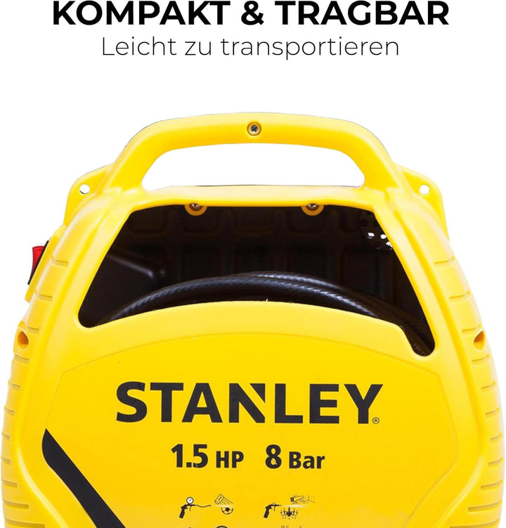 Stanley Airkit Kompressor, max 8bar, ölfrei, 180l/min, 1100 W, 230 V, Airkit