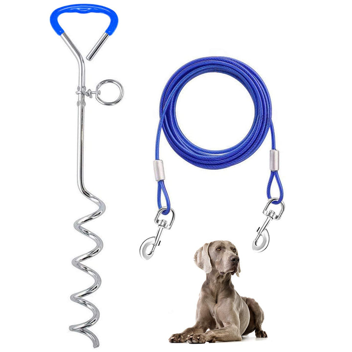 Supet Bodenanker Hund,Anlegepflock für Hunde Gross,Erdanker Hund,Erdspiess Hundeleine,Erdspiess Hund