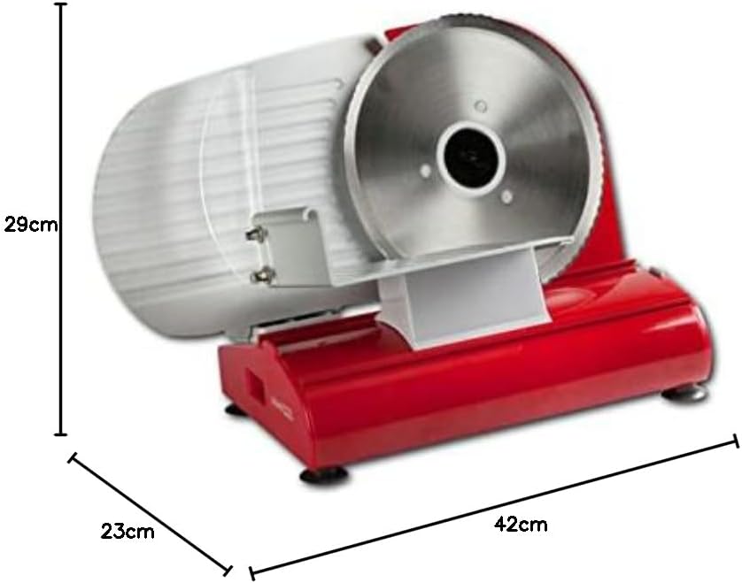 Domo DO522S Vollmetall Allesschneider, Schneidemaschine für Brot, Wurst, Käse uvm.