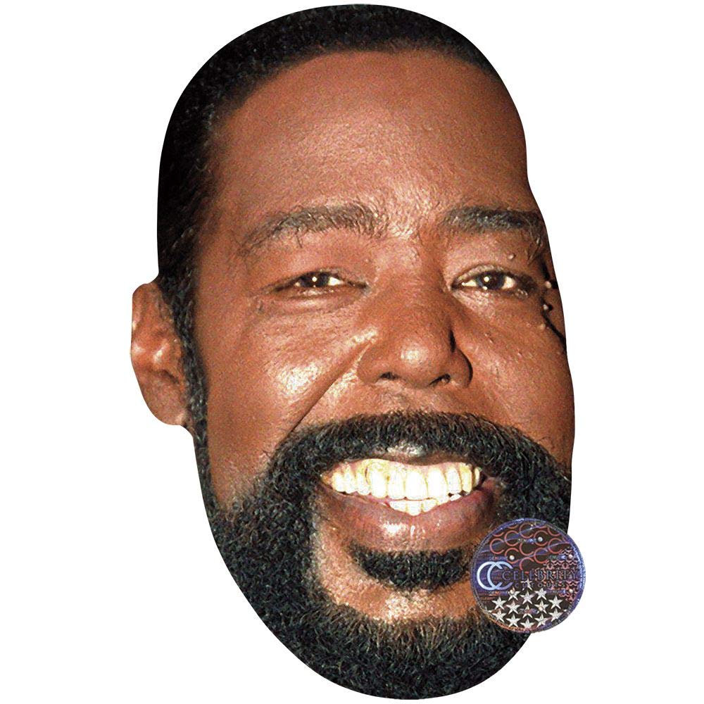 Celebrity Cutouts Barry White (Smile) Big Head. Larger Than Life mask.
