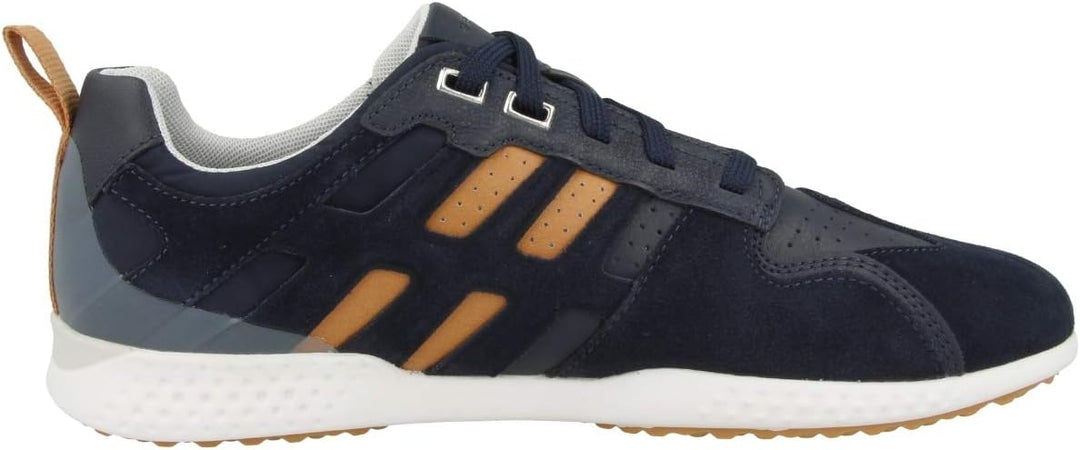 Geox U Snake.2 A Herren Sneaker 40 EU Navy Orange, 40 EU Navy Orange