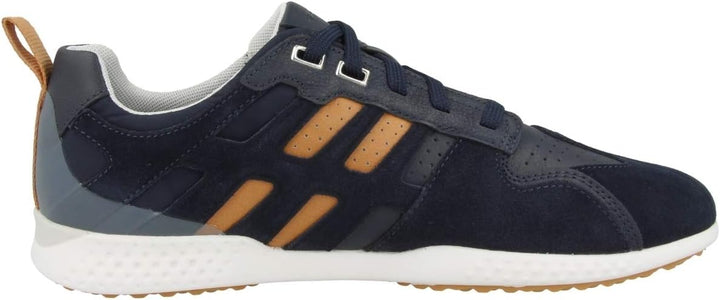 Geox U Snake.2 A Herren Sneaker 40 EU Navy Orange, 40 EU Navy Orange