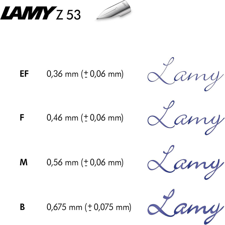 Lamy 1235462 ideos Füllhalter 70 - hochwertiger Füller aus Messinggehäuse mit Palladium-Veredelung m