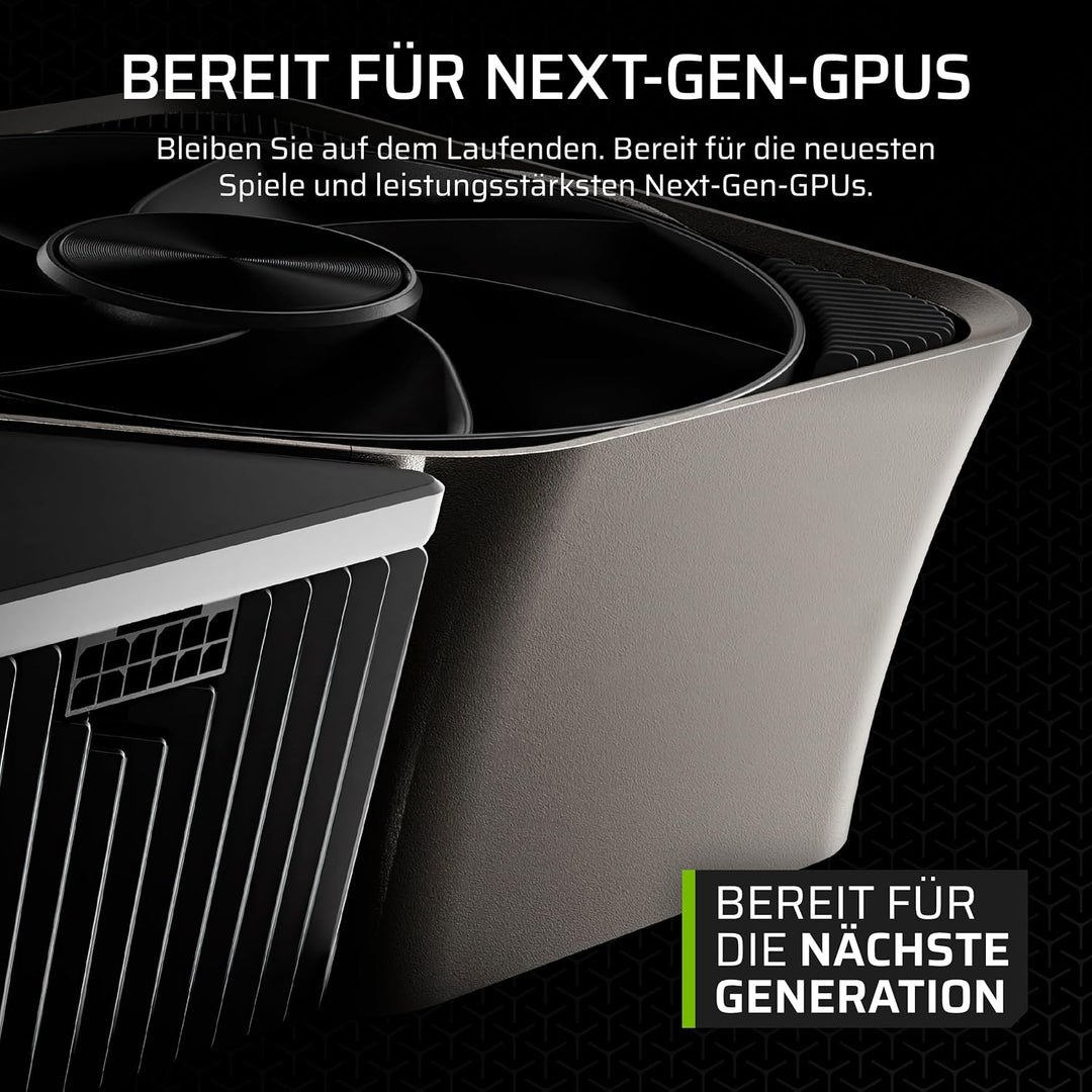 Corsair RM1000x Shift Vollmodulares ATX-Netzteil - Modulare Seitenschnittstelle - ATX 3.0- &amp; PCIe 5.
