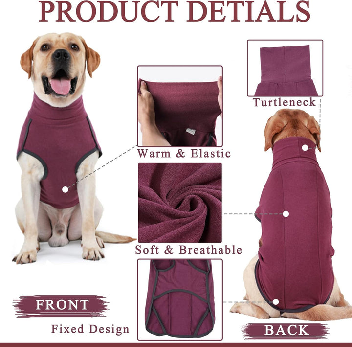 Hundepullover aus Fleece, warmer und leichter Pullover, Pyjama, Mantel, für Herbst und Winter, kalte
