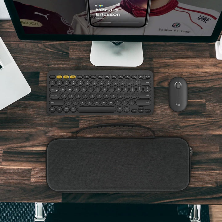 GEEKRIA Hartschale Kompatibel mit Logitech K380 + M355, Microsoft Designer Compact Tastatur + Micros