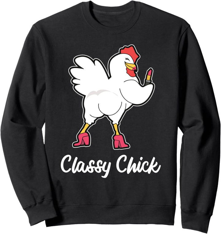 Verrücktes Huhn für Landwirte und Landwirtschaftsväter Huhn Sweatshirt