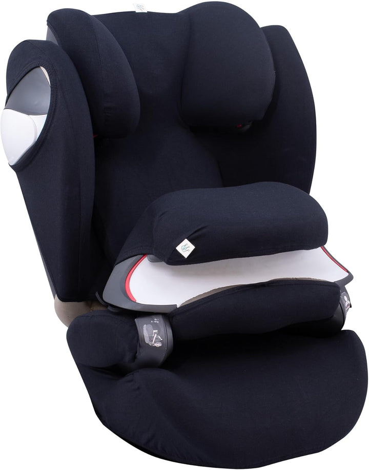 JYOKO Kids Bezug für Autositz kompatibel mit Cybex Pallas M (Black Series), Black Series