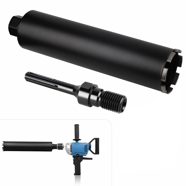 CPROSP 1¼" UNC Diamantbohrkrone mit SDS MAX Adapter, Kernbohrkrone DM 110 mm, L 420 mm, Kernbohrer f