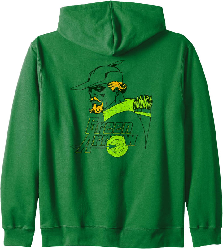 Justice League Green Arrow Close Up Kapuzenjacke