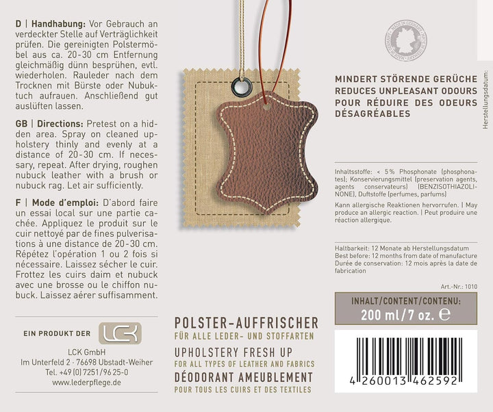 Polsterauffrischer für Leder und Stoff, 200 ml