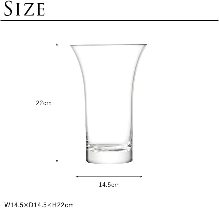 LSA Flower Offene Straussvase H22cm Klar Strauss H22cm, Strauss H22cm