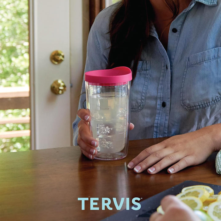 Tervis Thermobecher mit Wickelverschluss, Fuchsia 16oz farblos, 16oz Farblos