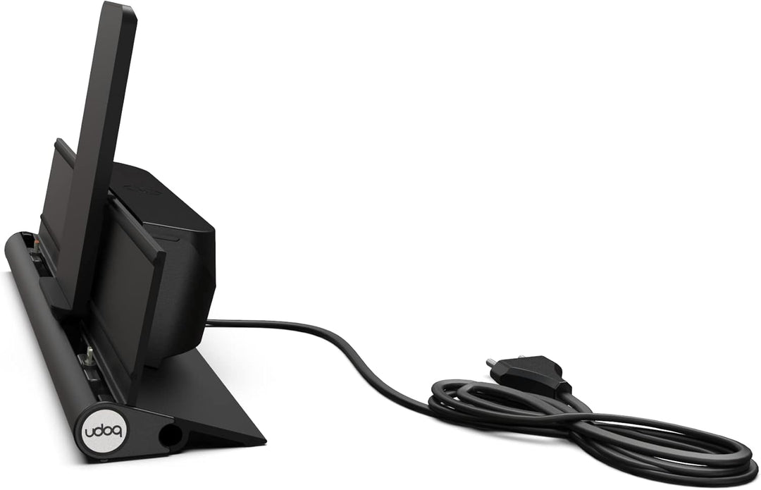 Universal Ladestation für Smartphones Tablets und AirPods, udoq 400, Aluminium, mit Power Delivery F