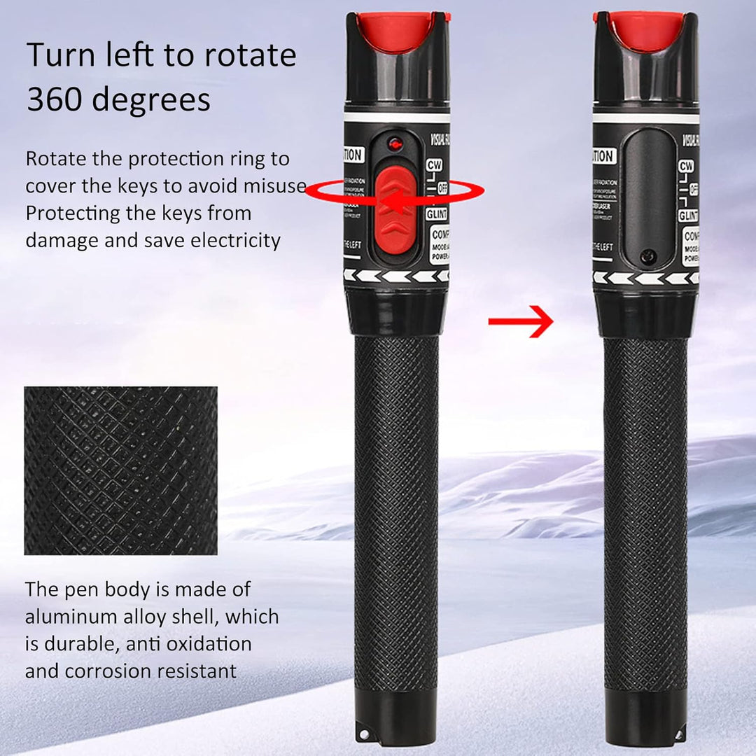 Glasfaserkabel Tester, 50MW VFL Glasfaser Rotlicht Stift Kabel Tester Detektor Meter, Rotlichtquelle