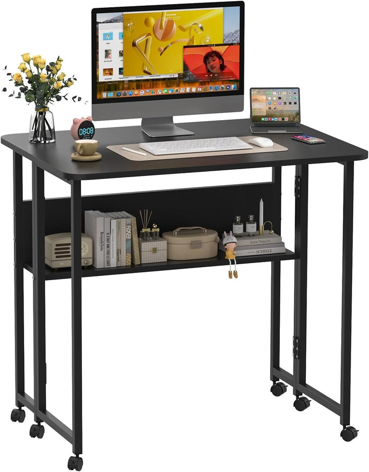 Mobiler Betttisch, Beistelltisch, PC-Halterung für Wohnzimmer, Büro, Schlafzimmer, Bremsen für Stabi