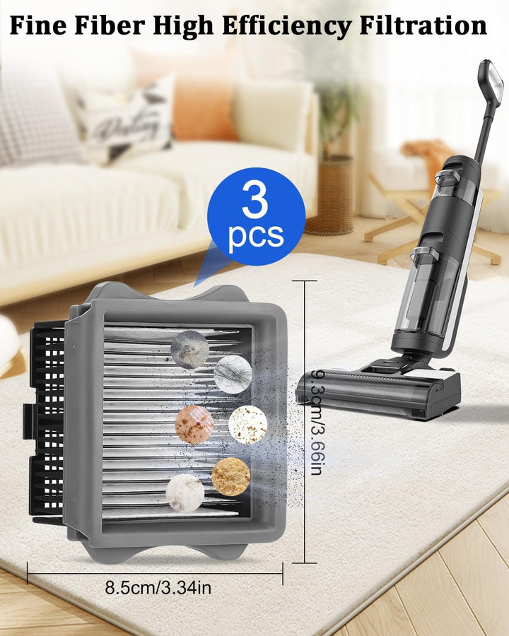 6 Stück Zubehörset für Tineco iFloor 3/Floor One S3 Zubehör Set Nass-und Trockensauger Ersatzteile E