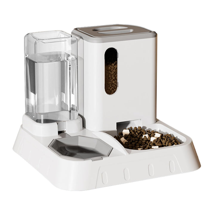itrimaka Automatischer Katzenfutterautomat Automatischer Hundefutterspender 2-in-1-Automatikfutterau