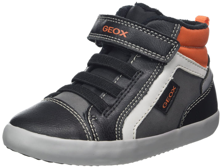 Geox Jungen B Gisli Boy B Sneakers 20 EU Black Orange, 20 EU Black Orange