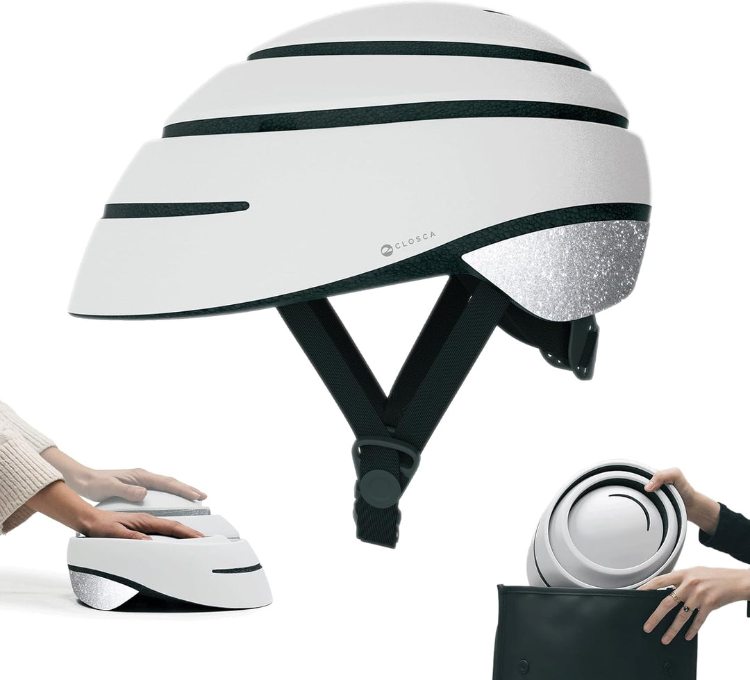 CLOSCA Faltbarer Helm.Fahrradhelm für Erwachsene. Fahrradhelm und Rollerhelm Zertifiziert. Pendlerhe