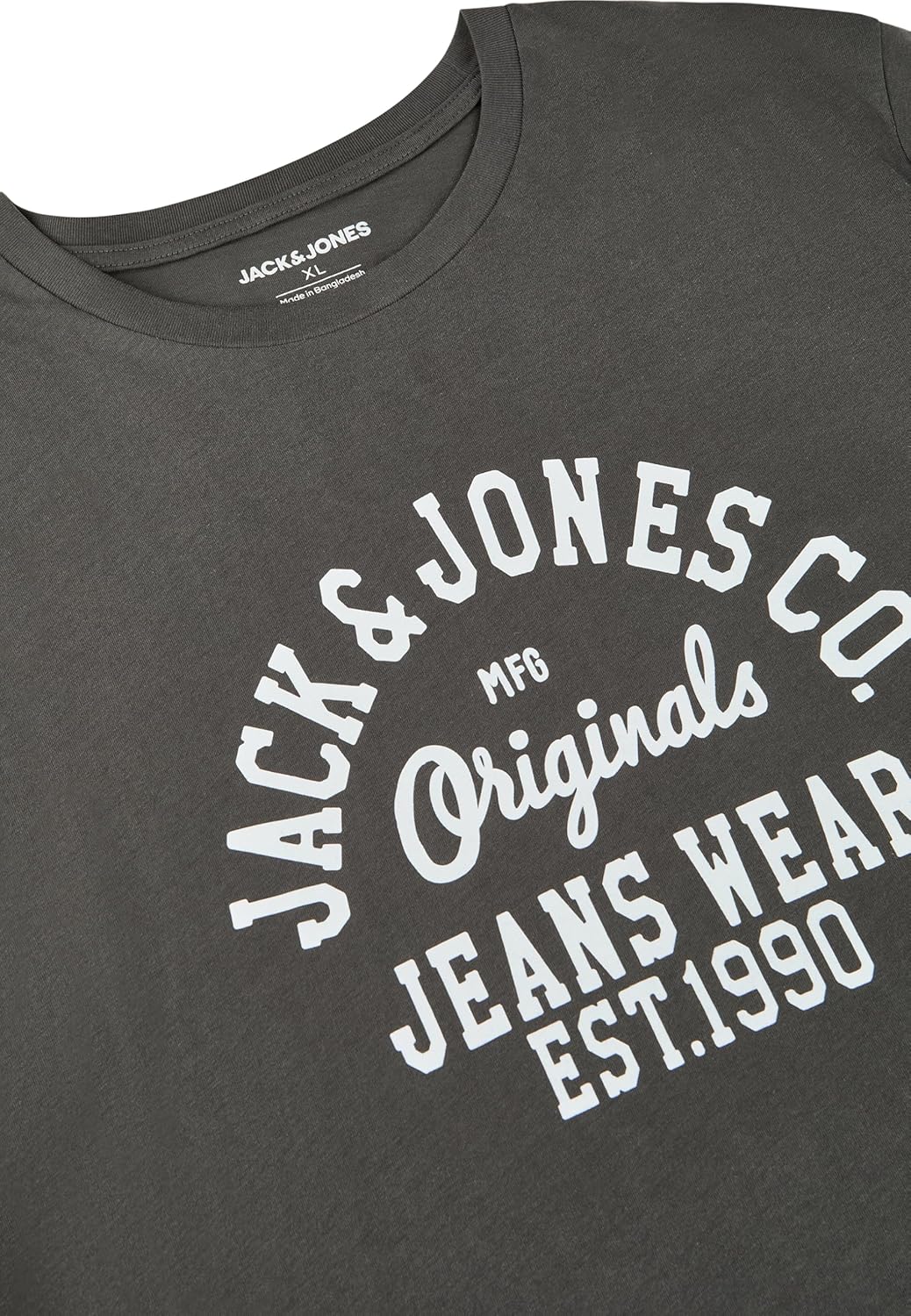 JACK & JONES JJLINO T-Shirt 4er Pack Rundhals Kurzarm Shirt Regular Fit Print Sommer 100% Baumwolle