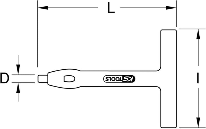 KS Tools 117.1649 Isoliertes Locheisen, 100mm