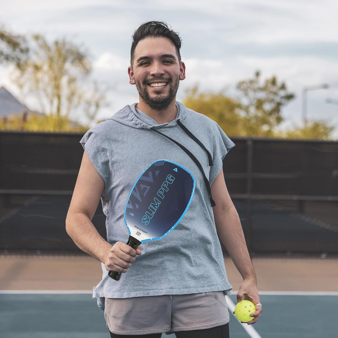 PICKLETECH Pickleball Paddelschutzband Blau – Paddelkopfkantenschutz – Schlägerkantenschutzband pass