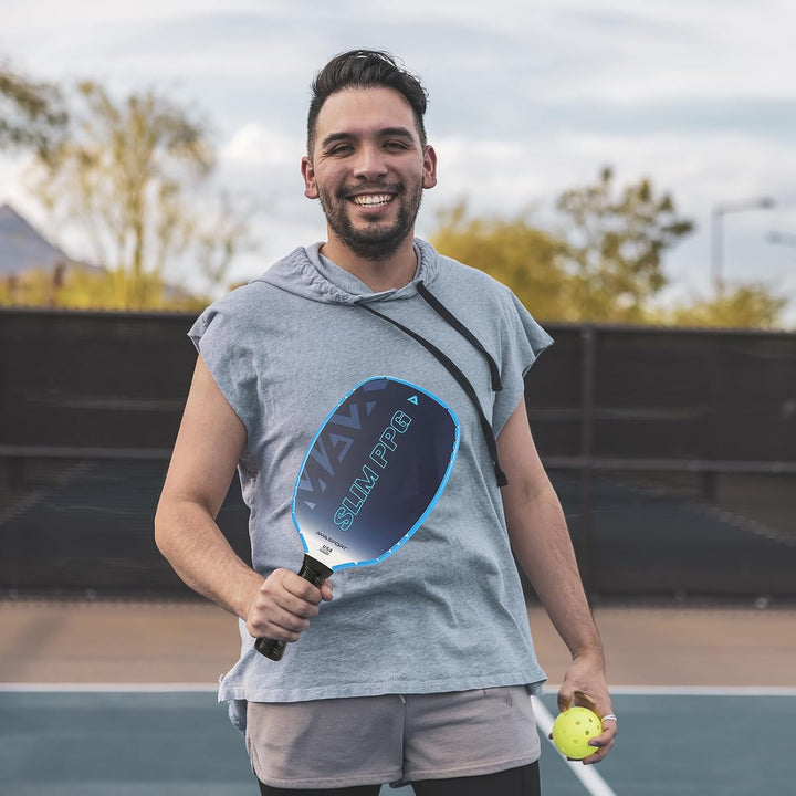 PICKLETECH Pickleball Paddelschutzband Blau – Paddelkopfkantenschutz – Schlägerkantenschutzband pass