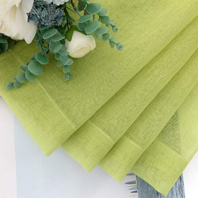 MIULEE Gardinen Transparent Vorhänge Farbverlauf Voile Sheer 2er Set Vorhang mit Ösen Dekoschal Fens