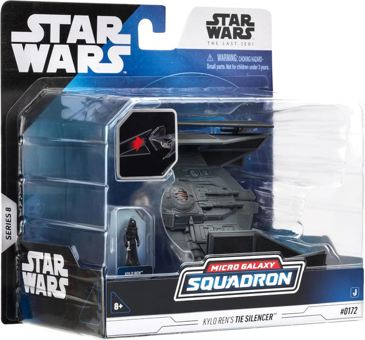 Jazwares Star Wars Micro Galaxy Squadron TIE Schalldämpfer – 12,7 cm Fahrzeug mit 2,5 cm Mikro-Figur