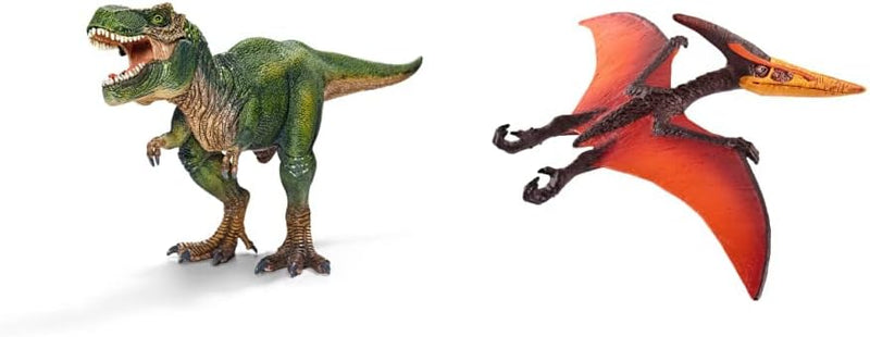 SCHLEICH® 14525 Tyrannosaurus Rex, für Kinder ab 5-12 Jahren, Dinosaurs - Spielfigur & ® 15008 Ptera