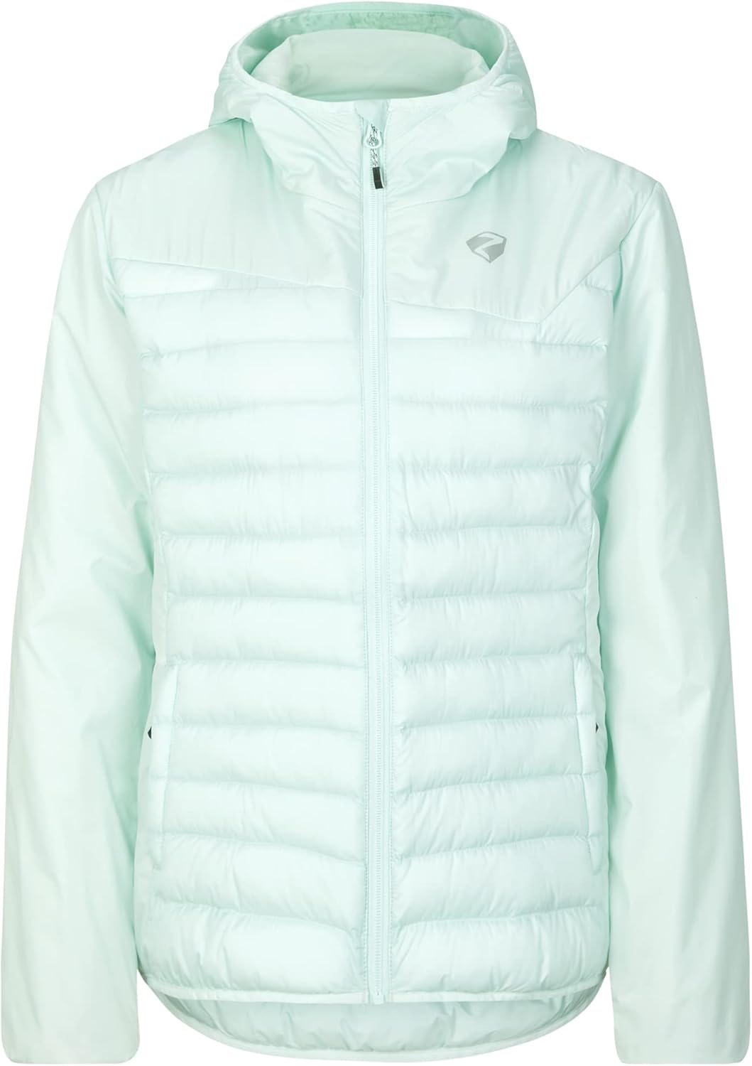 Ziener Damen Nantana Wärme-Jacke Outdoor/Skitour | winddicht, Wolle, PFC frei (1er Pack) 36 ice, 36