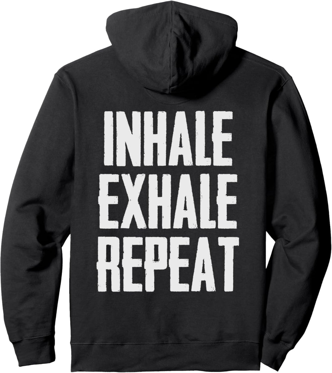 Yoga Gifts - Inhale Exhale Repeat - Inhale Love & Gratitude Pullover Hoodie