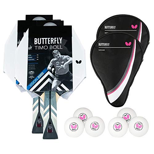 Butterfly® Timo Boll Vision 2000 Tischtennisschläger | Tischtennis Racket Bat TT Profi Wettkampfschl
