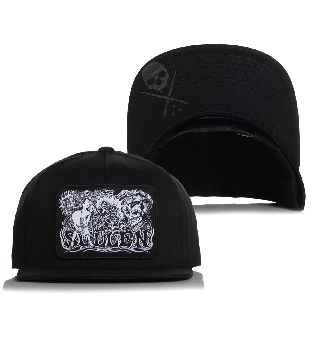 Sullen Men's Palladium Black Snapback Hat One Size