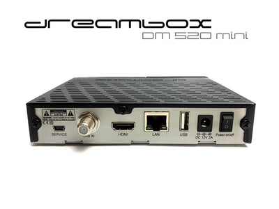 Dreambox DM520 Mini HD 1x DVB-S2 Tuner PVR Ready Full HD 1080p H.265 Linux Receiver