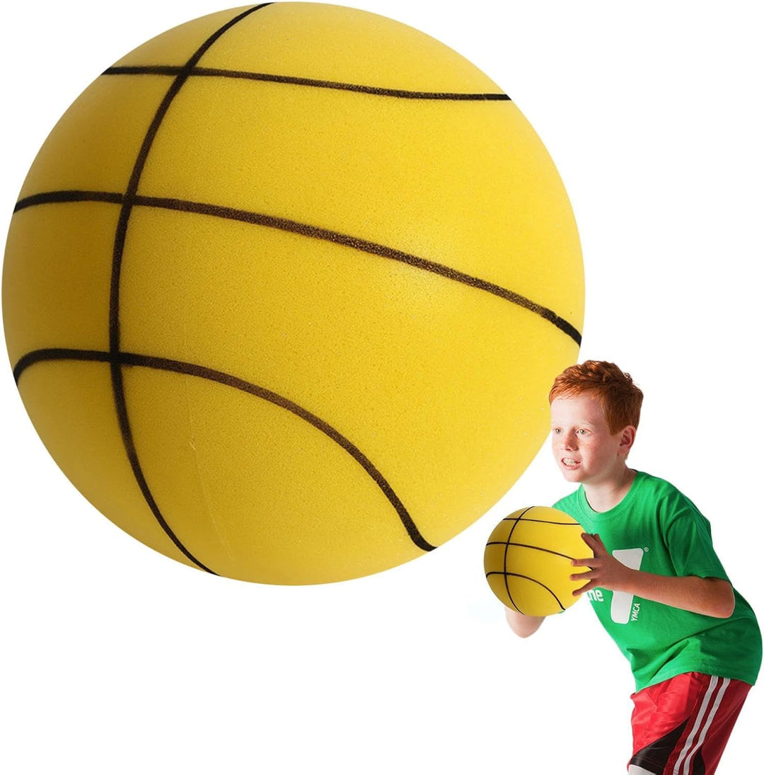 Generisch Leiser Basketball, leiser Indoor-Basketball, leiser Basketball-Dribbling im Innenbereich,